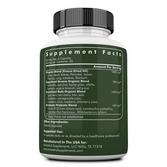 Ancestral Supplements Greens Powder Capsules, Organic Superfood Greens & Reds…