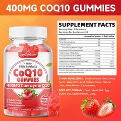 CoQ10 Gummies 400mg Coenzyme Q10 Supplement for Adults, High Absorption coq10…