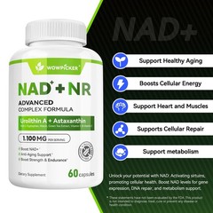 NAD Supplement with NR, 60 Capsules, Made in The USA – Support Energy