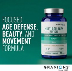 Granions Hydrolyzed Marine Collagen Peptides Multi Collagen NEW Exp 10/2028