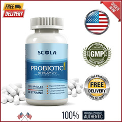 Probiotics 100 Billion CFU Potency Digestive Immune Health 120 Capsules Digestiv