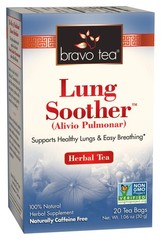 Bravo Tea Lung Soother Herbal Tea Caffeine Free, 20 Tea Bags, 6 Count