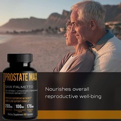 Prostate Max for Men, Saw Palmetto Plus 30 Herbs, minerals, vitamins