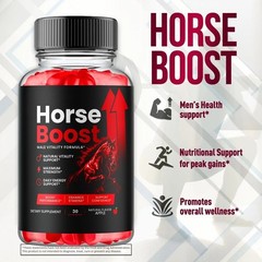 (2 Pack) Horse Boost Gummies, HorseBoost Vitamin Male Performance (60 Gummies)
