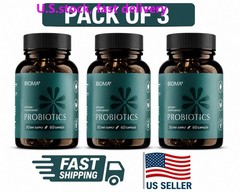 Pack Of 3 BIOMA Probiotics Digestive Health Support for Men & Women 60 Capsules