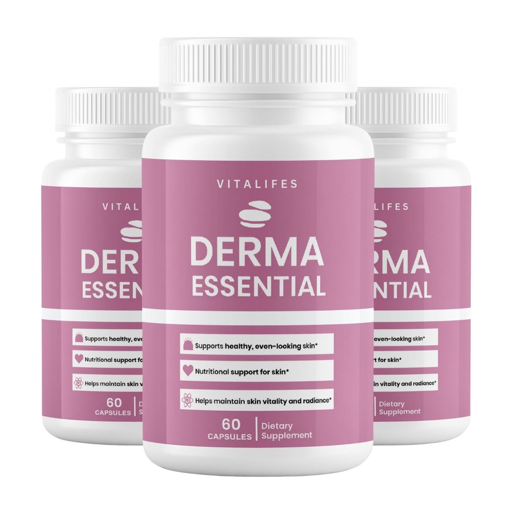(3 Pack) Derma Essential Probiotics Advanced Healthy Skin Support 60 Capsules