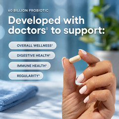 60 Billion Probiotic Supplement by Physician’s Choice–Digestion & Immune Health