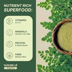 Nutrabud Moringa Tablets 1000mg 180 Count Organic Leaf Powder Supplement | FS