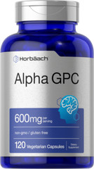 Alpha GPC 600mg | 120 Capsules | Vegetarian, Non-GMO & Gluten Free | by Horbaach