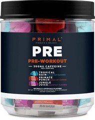 Primal PRE Pre-Workout Variety Pack, Tropical Rain + Primate Punch + JungleJuice