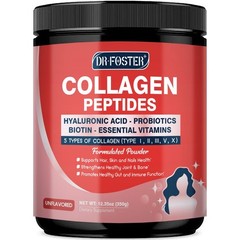 DRFOSTER Multi Collagen Peptides Powder with Probiotics, 35 Servings | Type I…